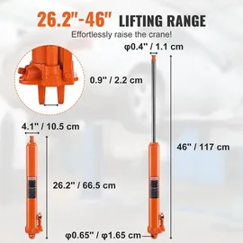 Vevor Wagenheber Stahl 3 t orange