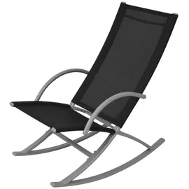 vidaXL Schaukelstuhl 53 x 92 x 86 cm schwarz 2 St.