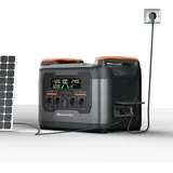 Newsmy Powerstation 2047,5 Wh Ultra-Fast-Aufladen von 0-100% in 1 Std., Mobiler Stromspeicher, 1200 W DC-In, 2400W AC-Out, und 4x USB-C Ausgang, Sola