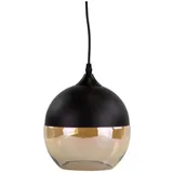 LUXULA 1-flg. Ø 20 cm kugelförmig schwarz Glas
