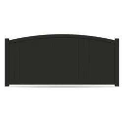 Zaun, Aluminium, Tiefschwarz RAL 9005, Modell Hannover, flexible Befestigungssysteme, Zaunelement individuell konfigurierbar
