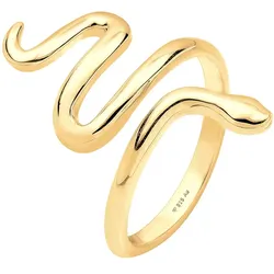 Elli Statement Schlange Dschungel 925 Sterling Silber goldfarben Damen 
