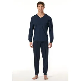 SCHIESSER Pyjama Comfort Essentials Blau 4XL (60)