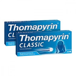 Thomapyrin CLASSIC Schmerztabletten bei Kopfschmerzen Doppelpack