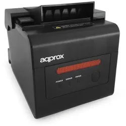 APPROX Pos80 Wifi+Ethernet Drucker Schwarz Ungefähre Breite: 58 Y 80Mm/ Keine Patronen/ Thermodruck/ Ton & Licht Warnung/ Druckt D