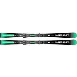 Head Supershape e-Magnum SW Herren All-Mountain Ski Schwarz/Grün 163 cm