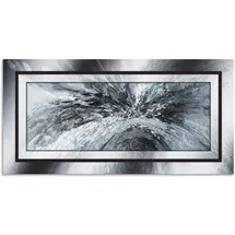 ARTland Wandbild ARTLAND "Schwarz - weiß abstrakt 1", schwarz (farbe bild(er): schwarz), B:100cm H:50cm, Bilder, als Alubild, Leinwandbild in verschied. Größen