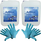 2x 10 L Hoyer AdBlue® inkl. Ausgießer + 2 Paar Einweg Nitril-Handschuhe