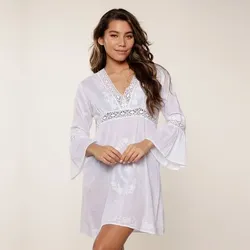 LINGADORE Damen Kleid Tunic, White, 44