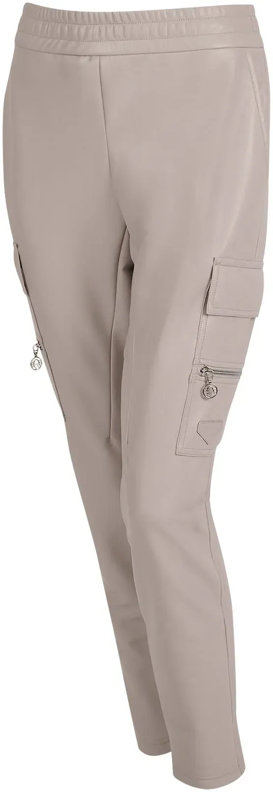 Lederimitathose SPORTALM KITZBÜHEL Gr. 34, N-Gr, beige Damen Hosen mit Cargotaschen