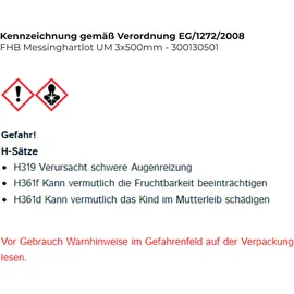 Felder Messinghartlot UM 3x500mm - 300130501