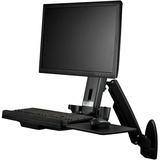 Startech StarTech.com Wandmontage Sitz-/ Steh Workstation - 1 Monitor bis zu 24" - VESA - Höhenverstellbarer Ergonomischer Schreibtisch