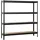 SCHULTE Regalwelt Schwerlastregal MDF 180x180x40 cm schwarz 4 Böden