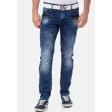 Cipo & Baxx Slim-fit-Jeans Gr. 29 Länge 32, BLUE, , 54943725-29 Länge 32