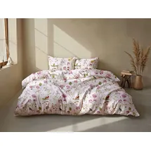 Zo Home Zita Blumen Pink 135 x 200 cm + 2 x 80 x 80 cm
