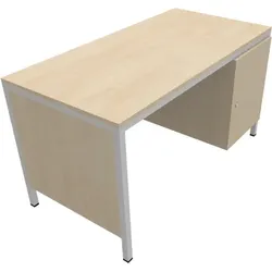Lehrertisch mit Unterbau, abschließbar
