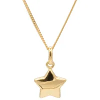 Bella Carina Sternanhänger Anhänger Stern 1,1 cm mit Kette 585 Gold 14 Karat, 585 Gold, 14 Karat 45