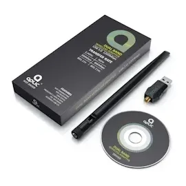 Aplic WLAN Adapter 1200MBit/s - 2,4Ghz + 5Ghz - Dual Band - 5 dBi externe Antenne - Mini WiFi Stick 1200 MBit/s - Wireless LAN - USB 3.2 Gen.1