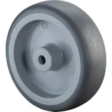 BS Rollen Gummirad Ø 75 mm, Kunststoff, grau, Tragkraft 60 kg, Gleitlager
