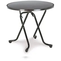 BEST Freizeitmöbel Primo Klapptisch Ø 80 x 70 cm anthrazit