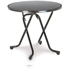 BEST Freizeitmöbel Primo Klapptisch Ø 80 x 70 cm anthrazit