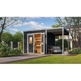 Weka Gartenhaus-Anbaudach Felix_Fynn 2 Anbau 150 x 250 cm Grau