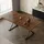 stilvora Esstisch 180 x 75 x 90 cm Walnussfarben/schwarz