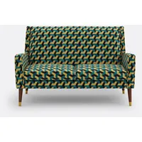 2-sitzer-sofa (y) Motiv Blau/Gelb 2-Sitzer