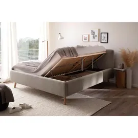 Meise Möbel Polsterbett Mattis ¦ beige ¦ Maße (cm): B: 200 H: 105