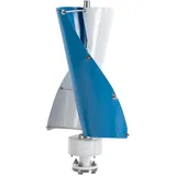 TFIANYNI 500W 12V/24V Windkraftanlage Vertikale Windturbine Mit Controller, Geräuscharmer, Windgenerator Für Haus, Geschäft Und Industrielle Energieversorgung (Weiß und Blau, 12V)