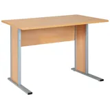 MÖBELPARTNER Schreibtisch Serie 4000 90 cm buche hell nachbildung