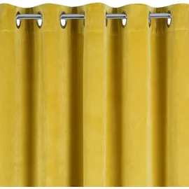 Eurofirany 339480, Durchscheinend, Gelb, Einfarbig Polyester, Öse, 290 g/m2 - Gelb