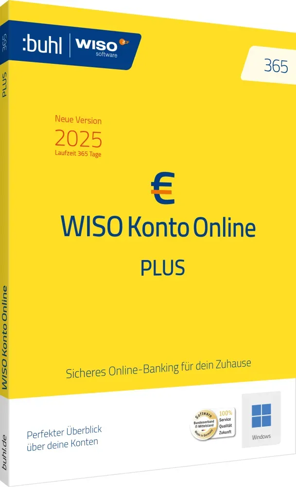 Preisvergleich Produktbild WISO Konto Online Plus 365 (Version 2025)