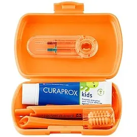 Curaprox Kids Zahnbürste Travel-Set orange 1 Set