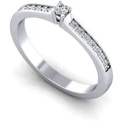 Verlobungsring VR05 585er Weiflgold - 7153