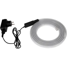 EGLO LED-Streifen "Flatneon-z LED Stripe, ZigBee, LED Streifen, Sprachsteuerung, IP44", weiß, Flammen 1 Stk., Kabellänge 3m x Gesamtlänge 5,1m, Lichterketten, LED-Streifen