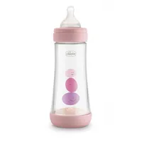 Chicco PERFECT 5 Anti-Kolik 150 ml Babyfläschchen, Baby Flasche für Neugeborene mit Langsamen Fluss 0+ Monate mit Weichem Silikon-Sauger, 150 ml Biofunktionale Babyflasche mit Intui-Flow System, Pink