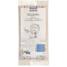Glorex  6 2320 12 Modellin 250 g Weiß weichbleibende Korrekturmasse für Formbau