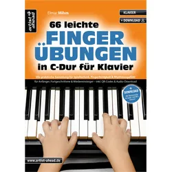 Artist Ahead 66 leichte Fingerübungen in C-Dur für Klavier - Elmar Mihm - Lehrbuch