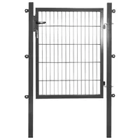 PEDDY SHIELD Gartentor 100 x 125 cm Grau/Metall
