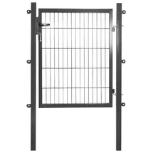 PEDDY SHIELD Gartentor 100 x 125 cm Grau/Metall
