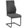 pro.com international Schwingstuhl JULIAN, Dunkelgrau - Schwarz - Mikrofaser - Metall - Waagrechte Rückensteppung