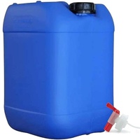 Aulich24 Getränke- und Wasserkanister mit Hahn | Lebensmittelecht BPA frei | Gastronomie Gewerbe Camping Wohnwagen | Robuste Qualität aus DE (30 Liter, blau)