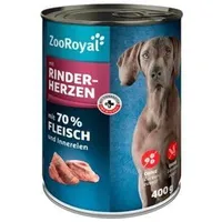 ZooRoyal Hundefutter mit Rinderherzen 6 x 400 g