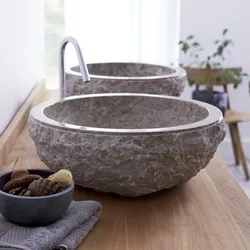 Aufsatzwaschbecken Marmor Waschbecken Marmorwaschbecken Waschschale Stein neu