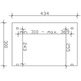 SKANHOLZ Sanremo 434 x 300 cm Leimholz Eiche hell