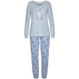 VIVANCE DREAMS Damen Pyjama hellblau Gr.36/38