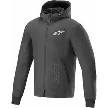 Alpinestars Radium Tech Hoodie, Textiljacke - Schwarz/Weiß XL