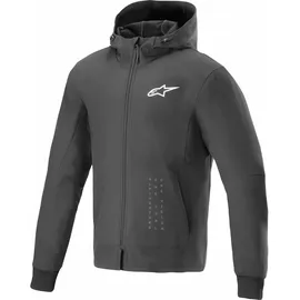 Alpinestars Radium Tech Hoodie, Textiljacke - Schwarz/Weiß XL