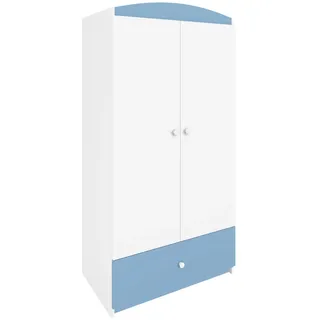 raumhirsch furniture Kinderkleiderschrank, Blau, Holzwerkstoff, 90x175x52 cm, Kinder- & Jugendzimmer, Kindermöbel, Kinderkleiderschränke